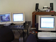 Utterly dull photo of the office computers