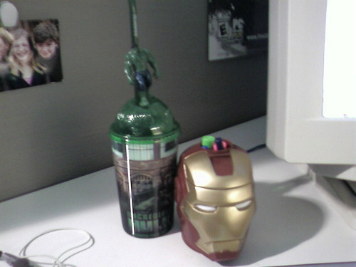 Hulk Cup and Iron Man cup like ebony and ivory