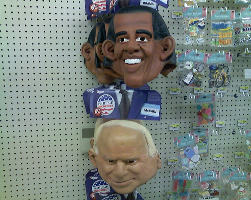 Obama and McCain Masks at Jo-Ann Fabrics