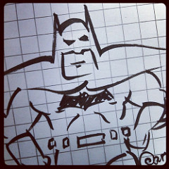 Time for a little Batman doodle.