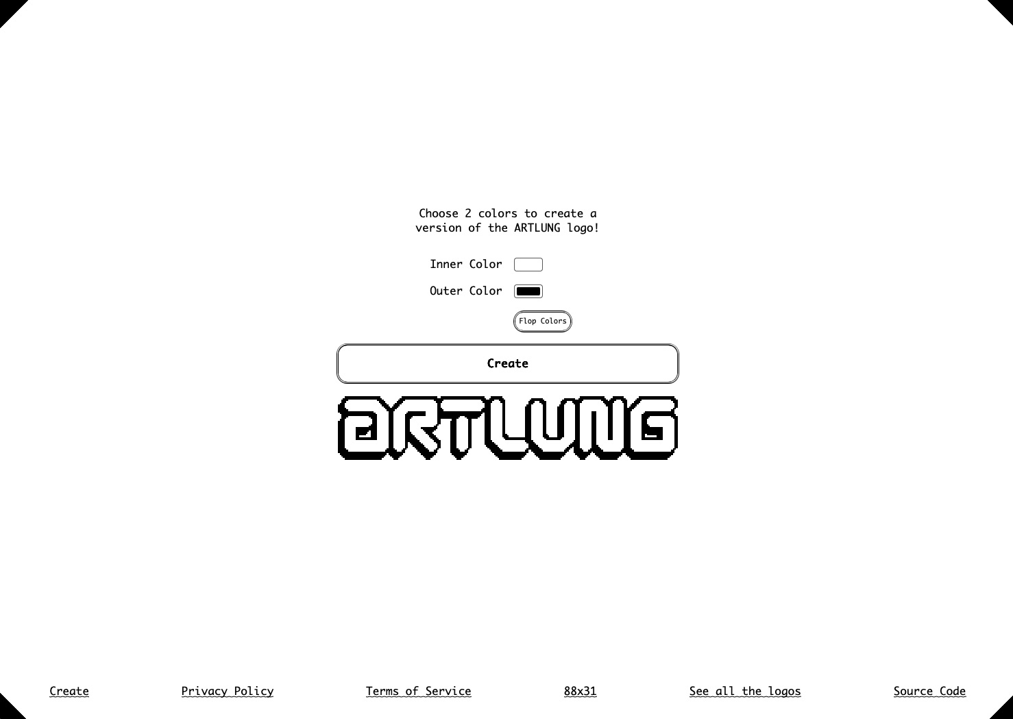 screenshot of https://apps.artlung.com/logo-i-zer/create.php